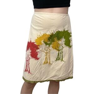 Modaspia Skirt Mini Fall Autumn Dainty Cream Fairy Grunge Size Extra Small